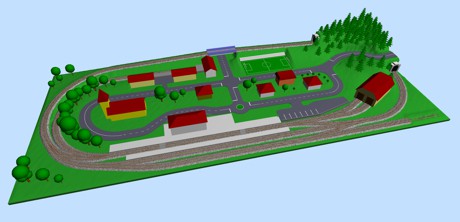 Model railway track design software machine